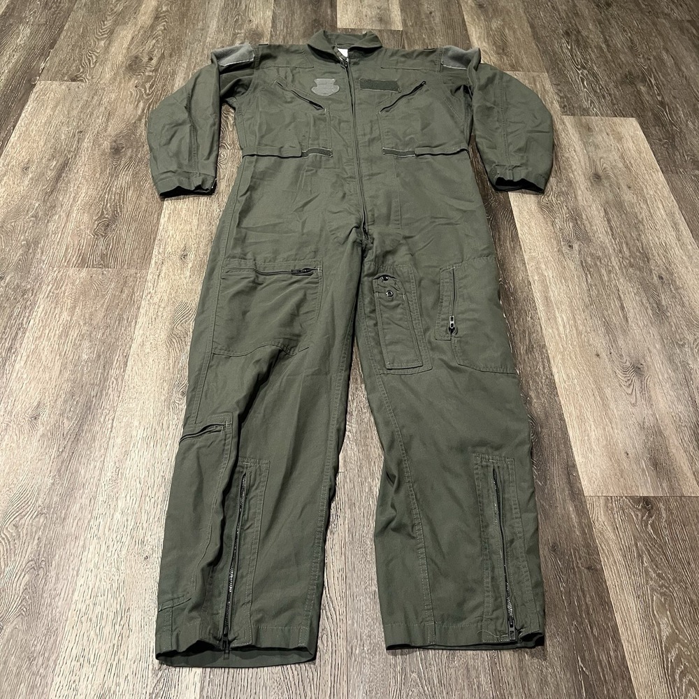 Military Flyers Coveralls CWU-27/P Type 1 Class 1 Sage Green Size 42R